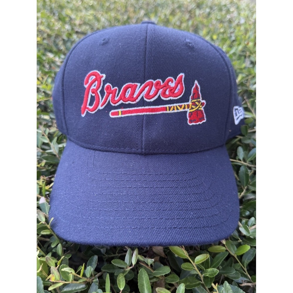 Atlanta Braves New Era‎ Fits Navy Embroidered Logo Tomahawk Adjustable - NWOT